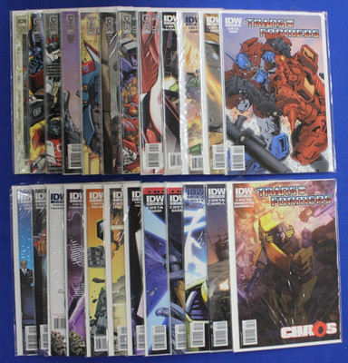 Transformers #1-21 & 27-28 w/ Variants Lot of 24 VF/NM 2009 IDW Don Figueroa