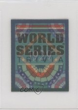 1991 Score World Series Trivia Inserts Lightning Strikes #23 0f6