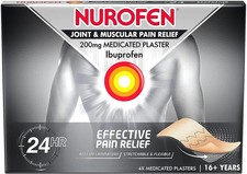 Nurofen Joint & Muscular Pain Relief 200mg Medicated 4 Plasters Anti Inflamation