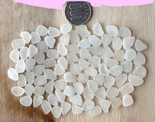 white sea glass from japan Surf-Tumbled Beach Glass small