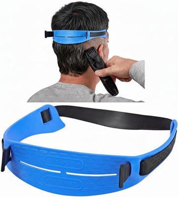 Quality Time Fade Guide and Neck Hair Adjustable Template, Hands-Free, DIY Hairc