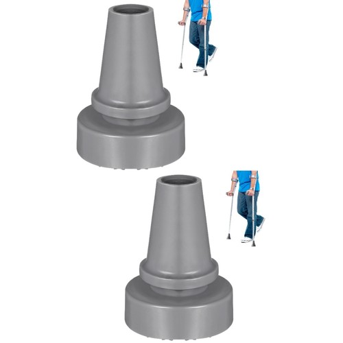 2 Pezzi Tampone in Gomma Antiscivolo Stampelle da Viaggio Accessori Punte Pastiglie per - Foto 11 di 12