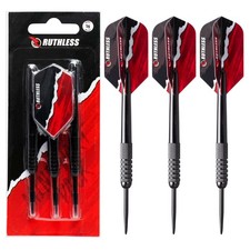 RUTHLESS Mini Dart Set | Miniature Lightweight Steel Tip Darts 5g 