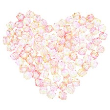 100 Pcs Beads for Bracelet Making Acrylic Jewelry Cube with Hole