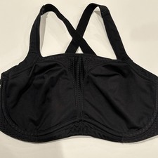 Soma Sport 36DD Sports Bra Black Max Support Underwire Back Closure