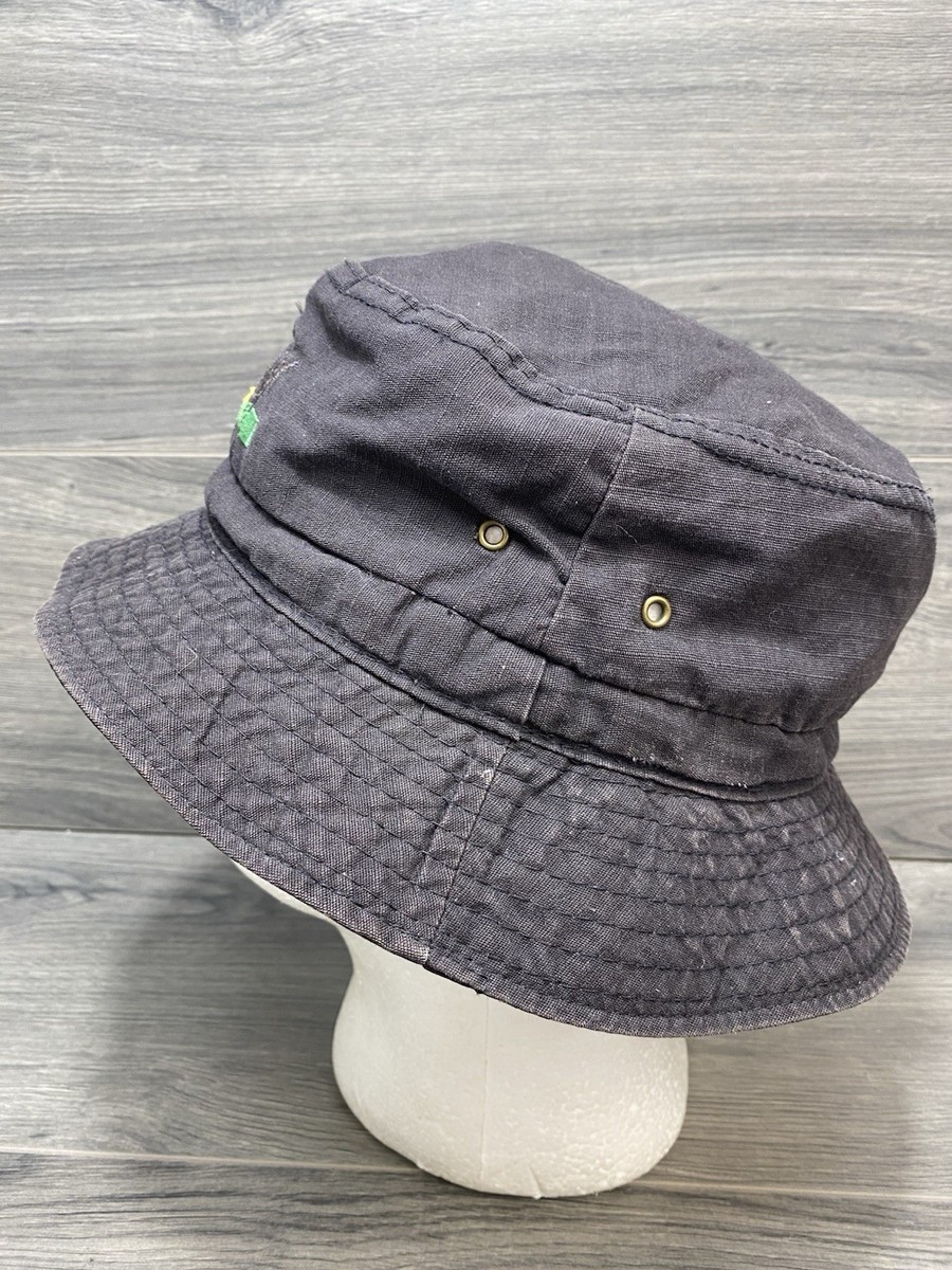 帽子 90's stussy bucket hat L-XL made in usa Stussy Roots Bucket Hat Black Vintage Made in USA sz L | eBay