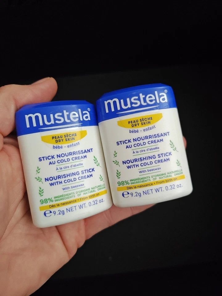Mustela Barra Nutritiva con Crema Fría 0.32 OZ Lote de 2 Hidratantes Nuevo Foto 2 de 3