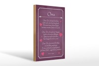 Holzschild Spruch 20X30 Cm Oma Deko Schild