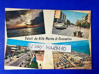   PHOTO POSTCARD GREETINGS FROM VILLA MARINA DI CESENATICO ANIMATED BEAUTIFUL  