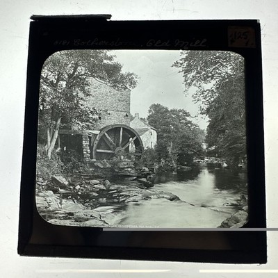 Antike magische Laterne Dia Cotherstone alte Mühle County Durham 