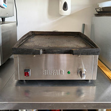Buffalo Commercial Electric Countertop Flat Top Griddle/Grill Stainless Steel
