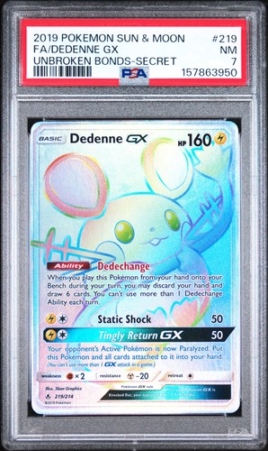 Dedenne-GX graded PSA 7 for sale on eBay