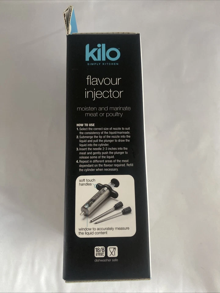 Kilo Simply Inyector de Sabor de Cocina Dos Boquillas Hornear Cocina Cocina Nuevo Foto 2 de 4