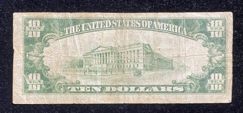 1929 $10 THE CENTRAL NATIONAL BANK OF RICHMOND, VIRGINIA NATIONAL CH. #10080 - Picture 2 of 2