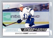 2021-22 Upper Deck Credentials #SG6 Brayden Point Speed of the Game