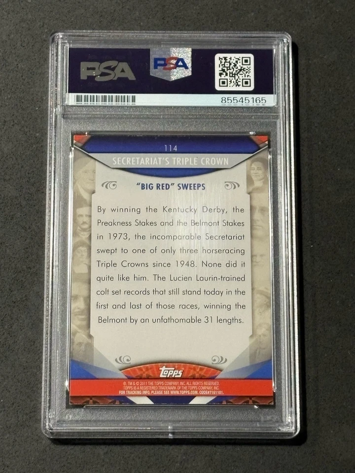 Tarjeta autografiada firmada por Ron Turcotte 2011 Topps American Pie certificada por PSA/ADN Foto 2 de 2