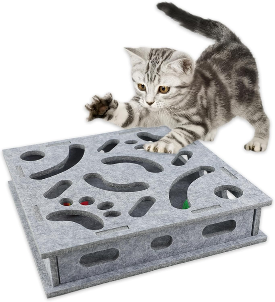 Interaktives Katzenspielzeug, Katzenspielzeug SelbstbeschäFtigung Labyrinthkaste-image