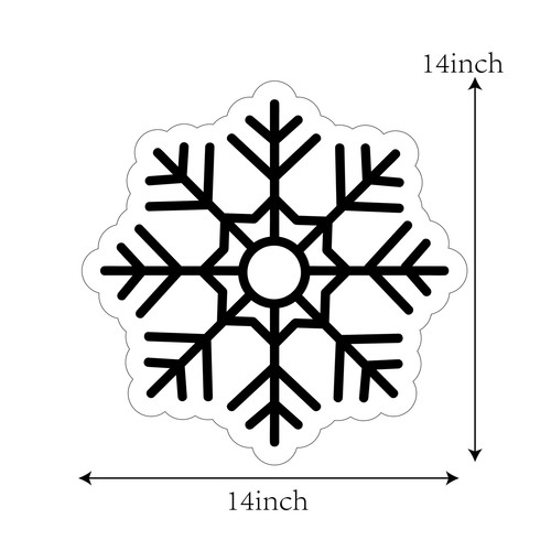 LED Snowflake Neon Sign Dimmable Home Party Christmas Art Decoration Night Light - Picture 4 of 4