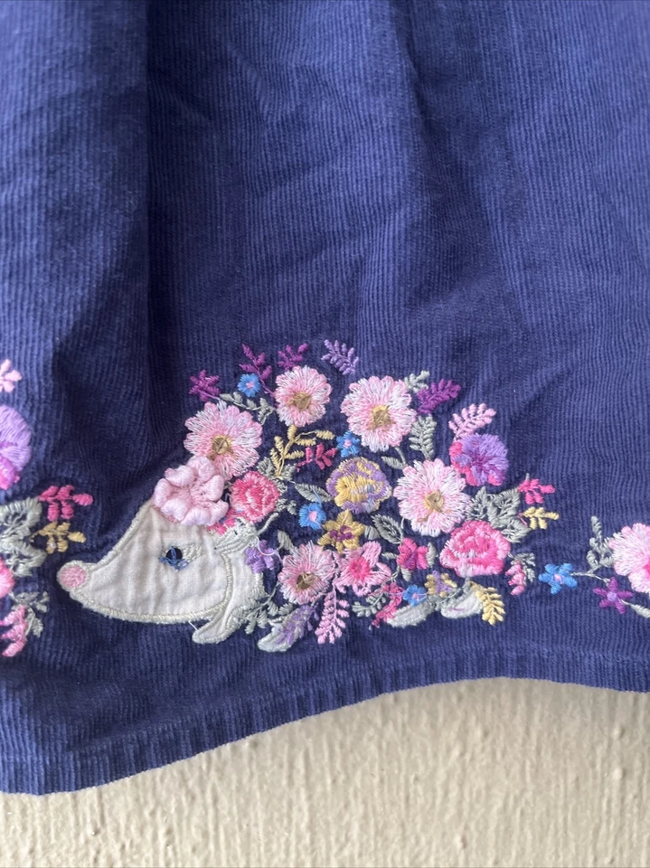 Monsoon Baby Girl’s Toddler Dress Corduroy  Age 12-18 Months Porcupine Animal - Image 2 of 4