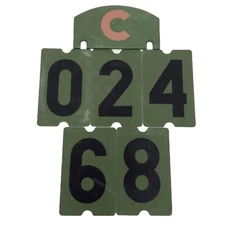 Military Bridge Weight Plate Numbers Kit Olive Drab Green New