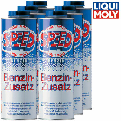 6x LIQUI MOLY 5105 Speed Benzin-Zusatz 1l