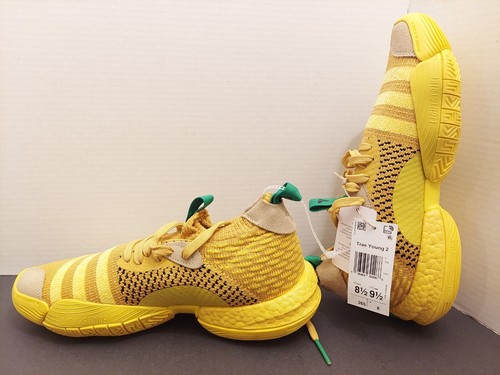 Größe 8,5 Adidas Trae Young 2 Low Hazy Yellow Tan Low Top Basketball IG4793 LESEN