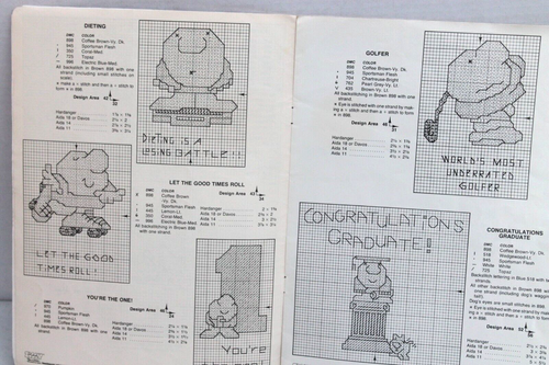 Ziggy: Designs In Counted Cross Stitch Needlepoint Booklet 1981 Paragon Craft - Picture 2 of 5