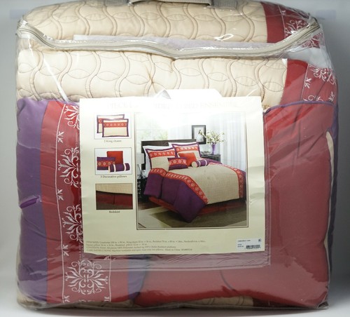 Martina 7-Pc. Embroidered Bed Ensemble Comforter Set - KING - Multicolor - Picture 2 of 2