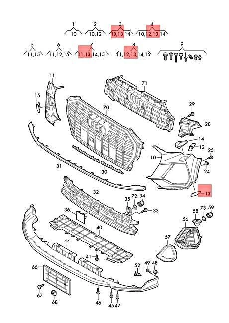 Genuine AUDI Q3 F3B F3N Cover Cap Right 83A955276AGRU | eBay 