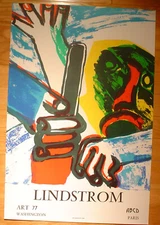 BENGT LINDSTROM Original Lithograph - Art 77 Washington Promotion Poster