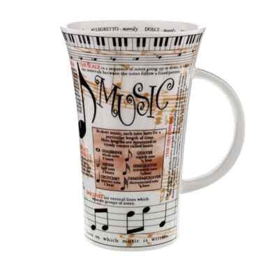 Glencoe Music Mug by Dunoon - Music Gift - Fine Bone China Music Mug