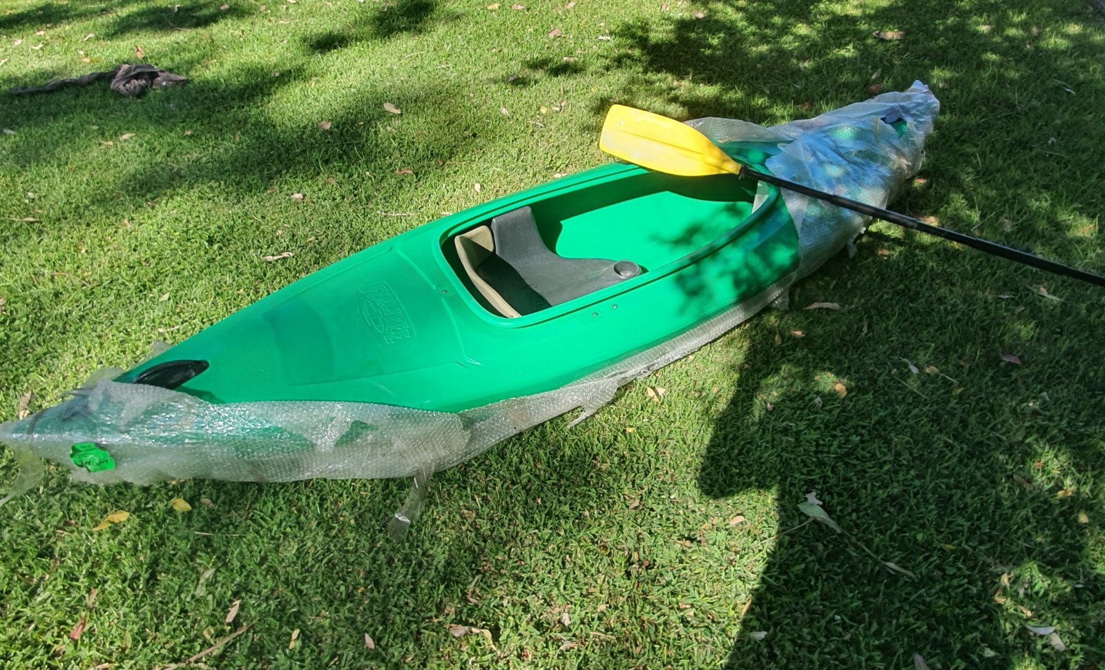 Kayak Green Plastic (Canoe) New + Take Apart Paddle eBay