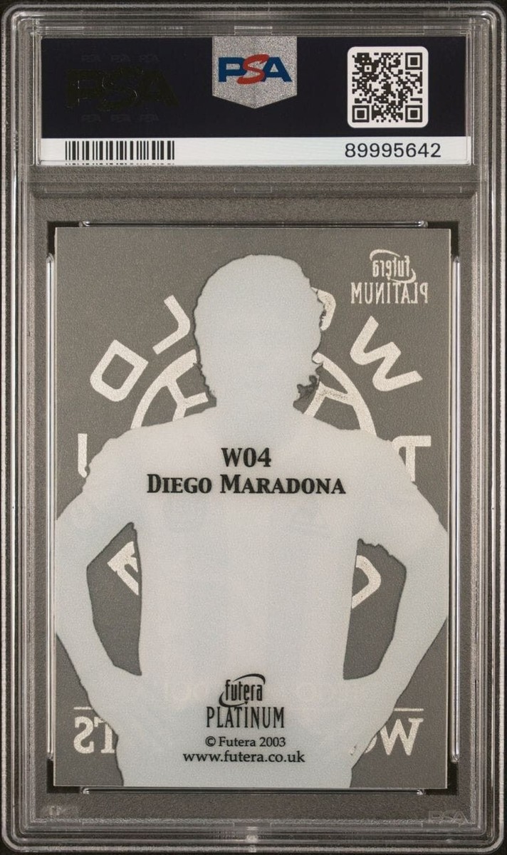 スポーツ選手 2003 FUTERA PLATINUM #W04 DIEGO MARADONA Diego Maradona 2003 Futera Platinum World Football World