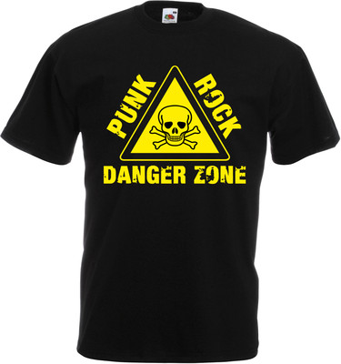 PUNK ROCK DANGER ZONE Black T-Shirt | eBay.de
