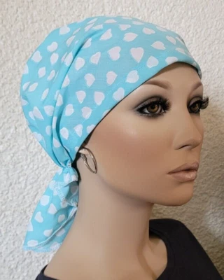 KOPFTUCH CHEMO MÜTZE Bandana ohne binden sehr leicht Krebs Chemomütze Lilly NEU - Bild 1 von 4