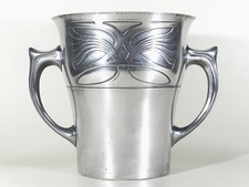 GERHARDI & Co. Jugendstil Art Nouveau Zinn Flaschenkühler im Dufrene Stil