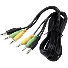 3.5mm 1/8" TRS Stereo 3 to 3 Mini Audio Cable for Logitech 5.1 Channel Speakers