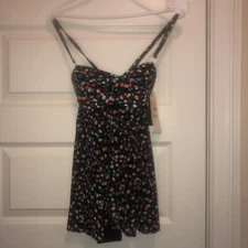 Gottex Women’s Size 6, Black With Multicolor Print Swimsuit ￼