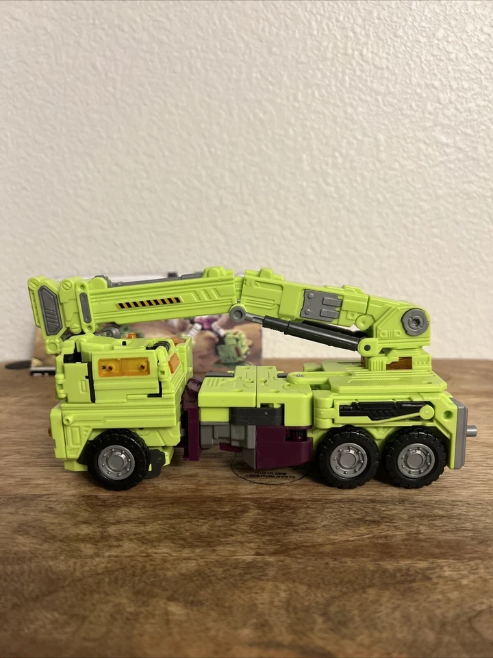 Devastator Green & Purple Truck Transformer Action Figure Plastic Bandai Toy - Image 3 of 4