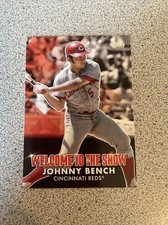 2022 Topps Series 1 Johnny Bench Welcome to the Show Insert Reds