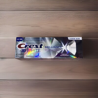 Crest 3D White Brilliance 100% More Stain Removal** 4.6oz - Exp06-27