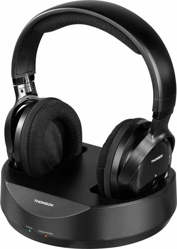 Thomson Cuffie TV senza fili Wireless Ricaricabili Range 100 Mt 131957  WHP3001BK | eBay