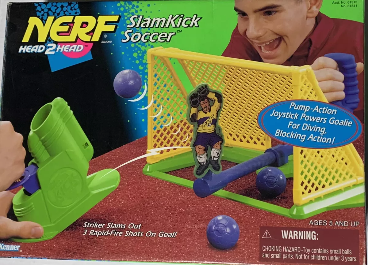 Nerf Head 2 Head Slamkick Soccer Vintage 1996 Toy Game