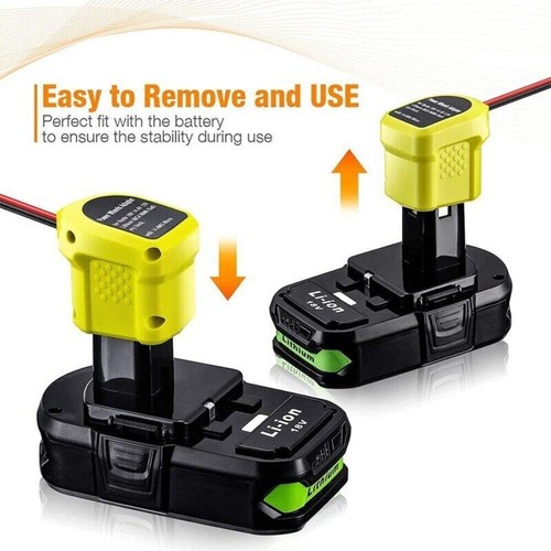 Adaptador de rueda eléctrica para Ryobi 18V con conector de cable fusible 40A para montar  - Imagen 6 de 9