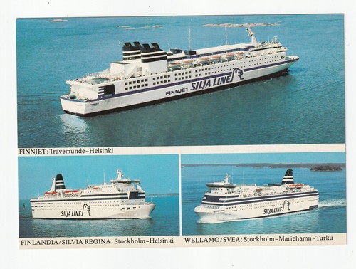 FINNJET / FINLANDIA / WELLAMO - AK SILJA LINE 80'ER JAHRE - UNGELAUFEN - SELTEN