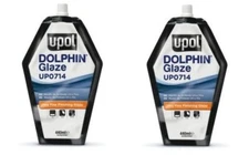 UPOL UP0714 Dolphin Glaze Bag Self Leveling Glaze Putty w/Hardener (2 Bags)