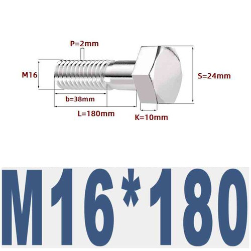 304 Stainless Steel External Hexagonal Half-Thread Screw Extension M6-M27 - Picture 136 of 195