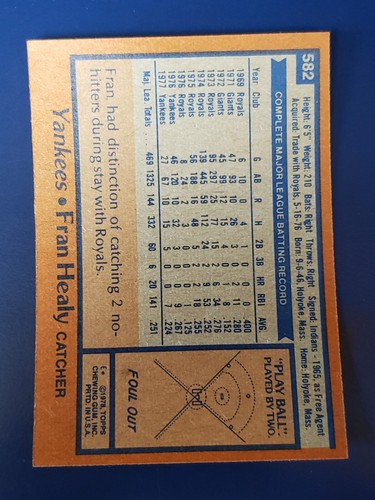 Tarjetas de béisbol Topps 1978 completa tu conjunto que elijas #529-630 - Imagen 101 de 195