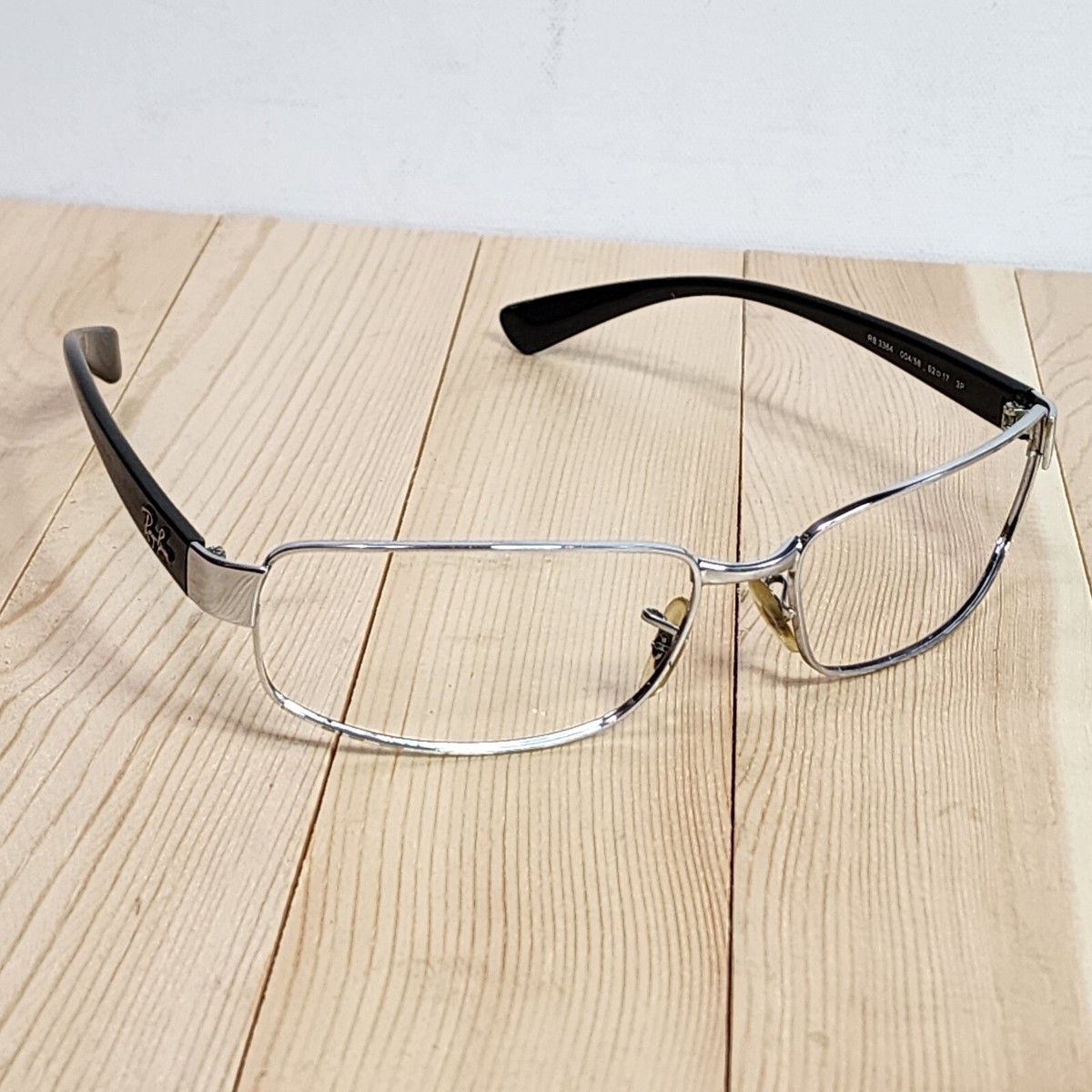 Ray Ban Italy RB 3364 004/58 62-17 3P Silve Metal Sunglasses