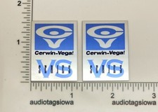 Cerwin Vega VS Series Speaker Badge Logo Emblem Custom Made Gloss Silver VS-150